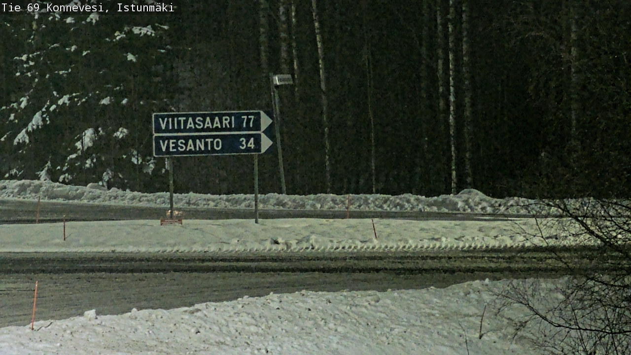 Weather Camera Image Väg 69 Konnevesi, Istunmäki, Konnevesi, Keski-Suomi