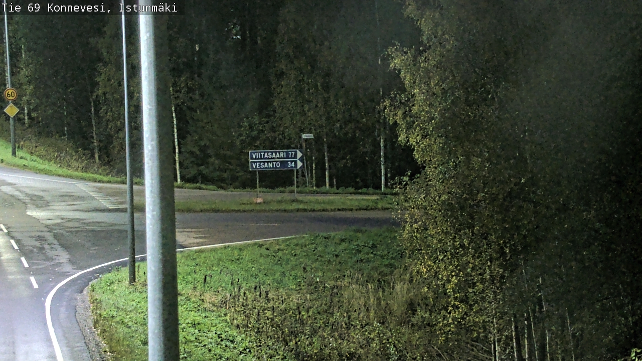 Weather Camera Image Road 69 Konnevesi, Istunmäki, Konnevesi, Keski-Suomi