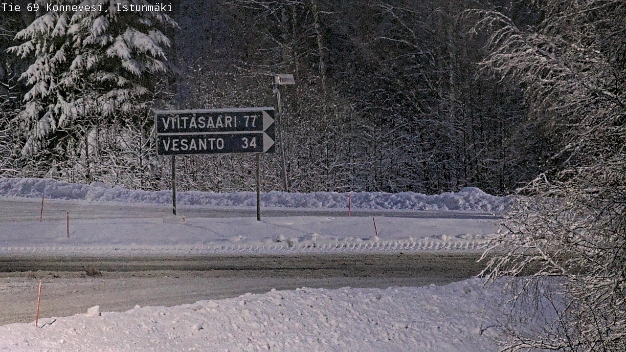 Weather Camera Image Väg 69 Konnevesi, Istunmäki, Konnevesi, Keski-Suomi