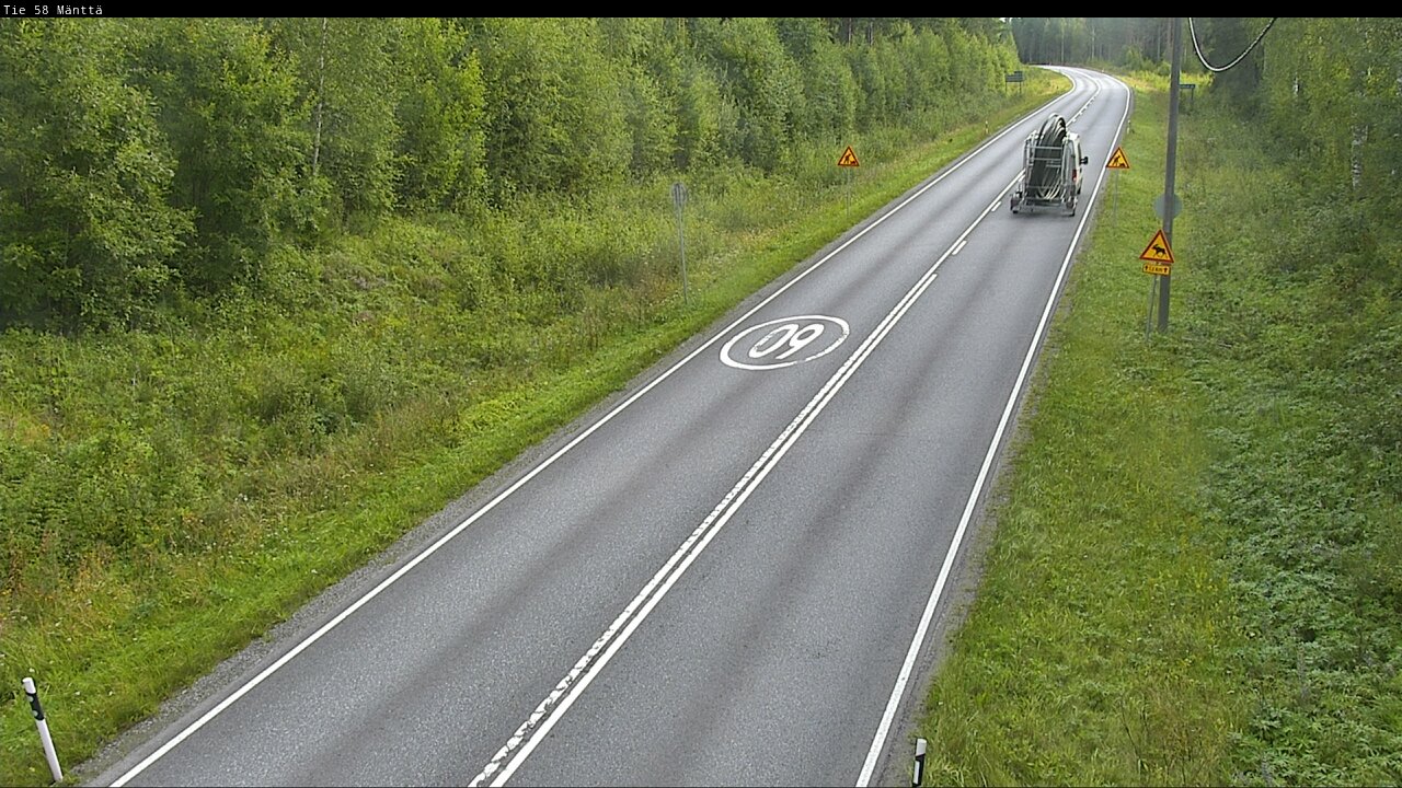 Weather Camera Image Road 58 Mänttä, Mänttä-Vilppula, Pirkanmaa