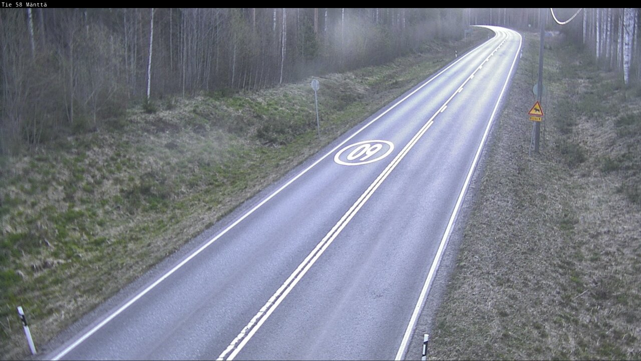 Weather Camera Image Road 58 Mänttä, Mänttä-Vilppula, Pirkanmaa