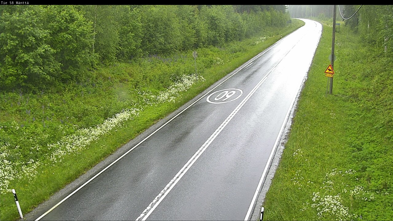 Weather Camera Image Road 58 Mänttä, Mänttä-Vilppula, Pirkanmaa
