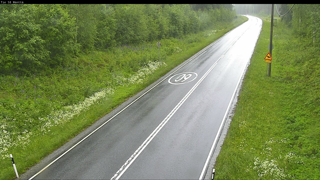 Weather Camera Image Väg 58 Mänttä, Mänttä-Vilppula, Pirkanmaa