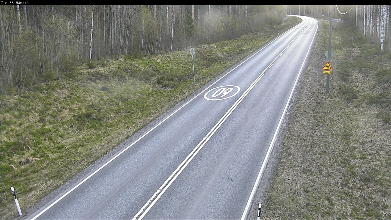 Weather Camera Image Väg 58 Mänttä, Mänttä-Vilppula, Pirkanmaa