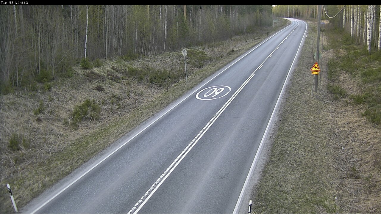 Weather Camera Image Road 58 Mänttä, Mänttä-Vilppula, Pirkanmaa