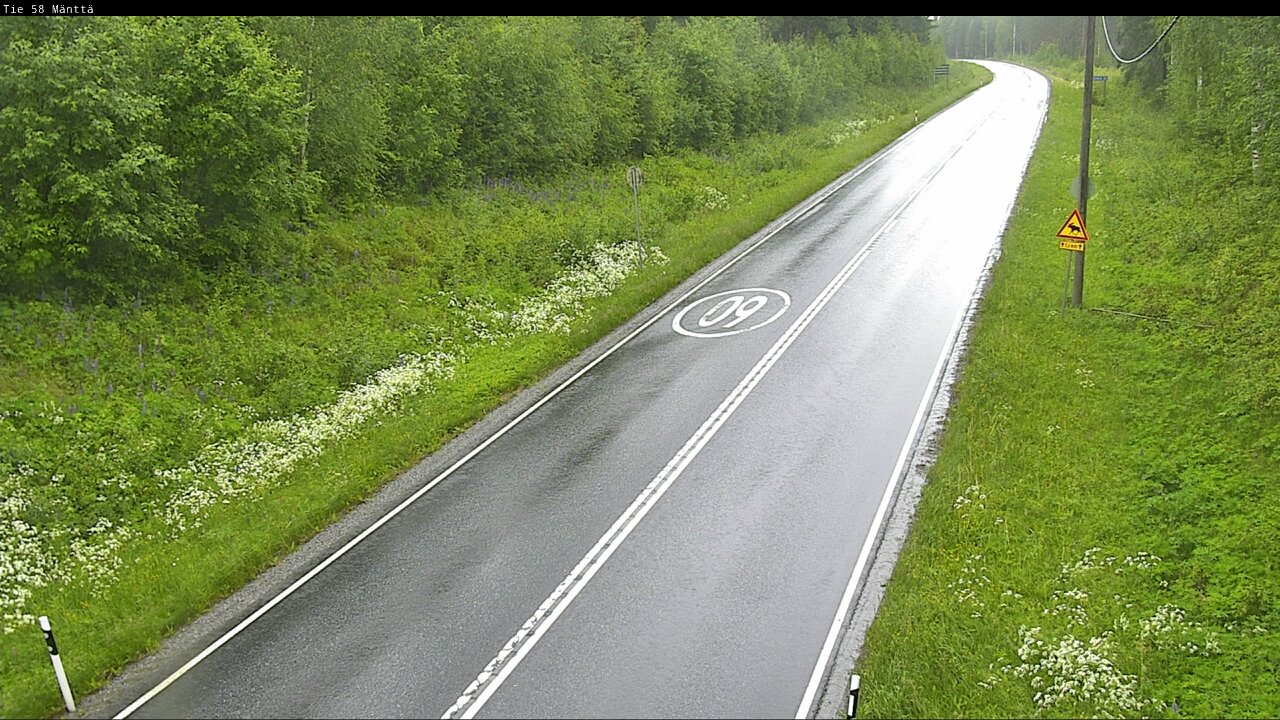 Weather Camera Image Väg 58 Mänttä, Mänttä-Vilppula, Pirkanmaa