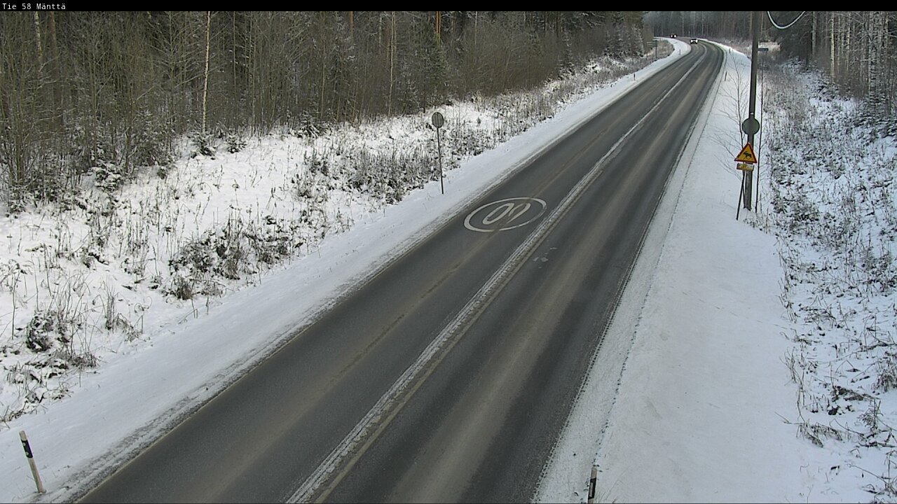 Weather Camera Image Road 58 Mänttä, Mänttä-Vilppula, Pirkanmaa