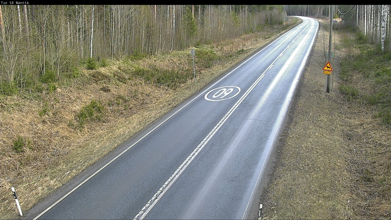 Weather Camera Image Road 58 Mänttä, Mänttä-Vilppula, Pirkanmaa