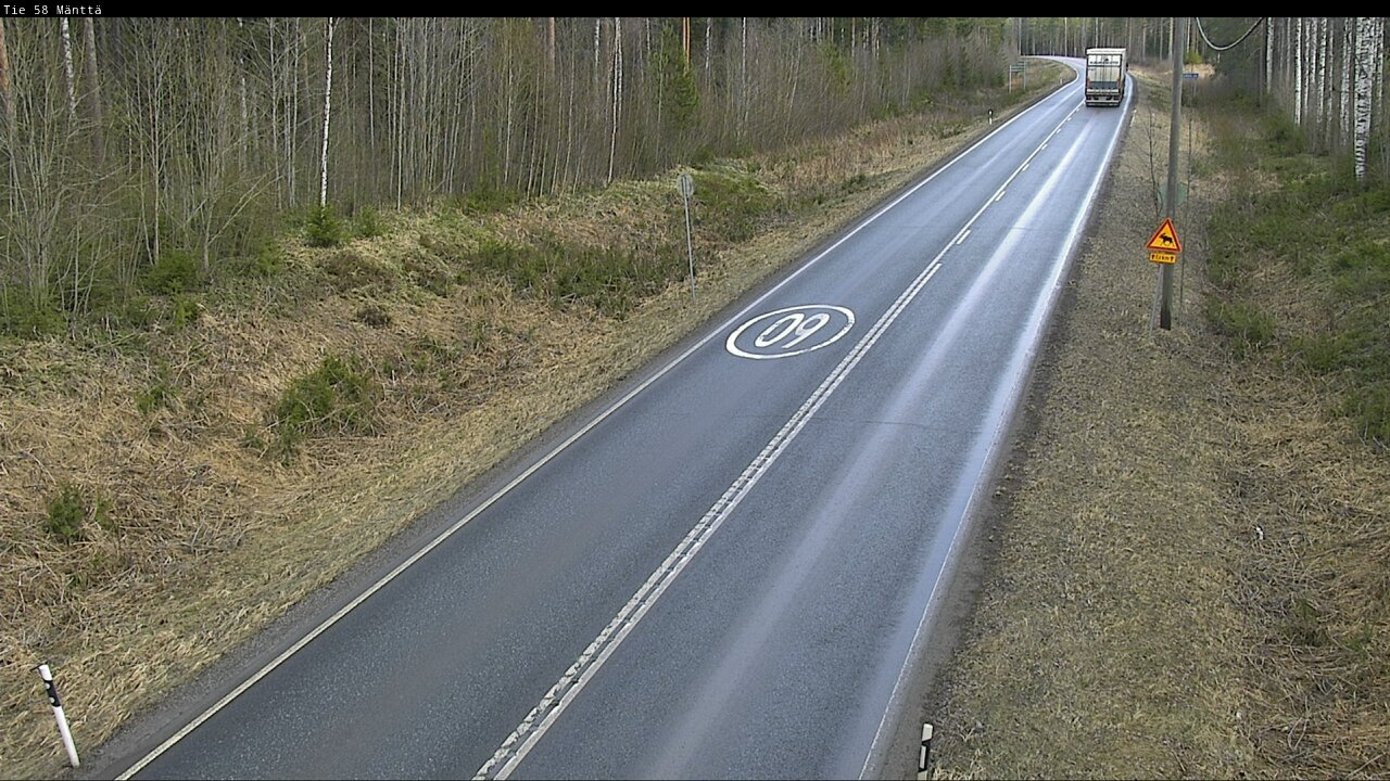 Weather Camera Image Road 58 Mänttä, Mänttä-Vilppula, Pirkanmaa