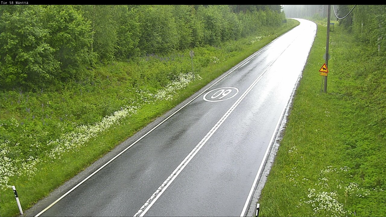 Weather Camera Image Road 58 Mänttä, Mänttä-Vilppula, Pirkanmaa