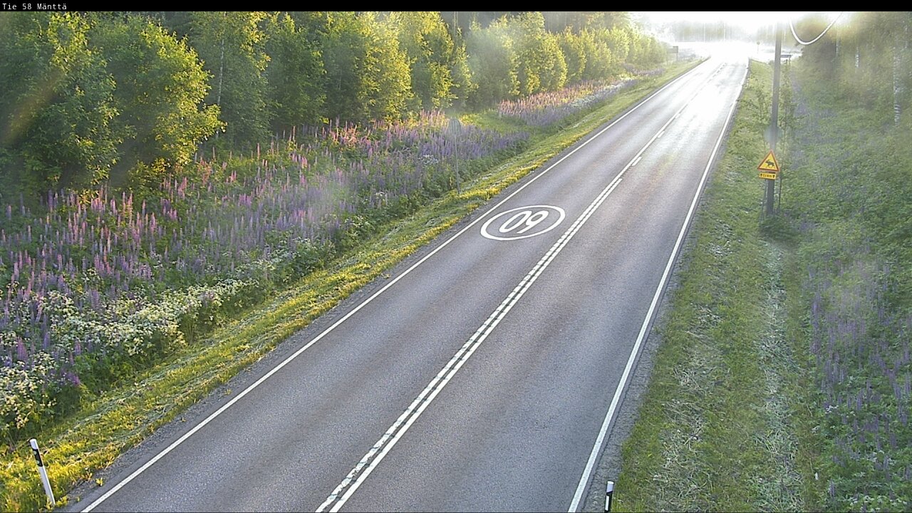Weather Camera Image Road 58 Mänttä, Mänttä-Vilppula, Pirkanmaa
