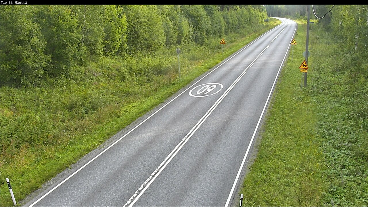 Weather Camera Image Road 58 Mänttä, Mänttä-Vilppula, Pirkanmaa