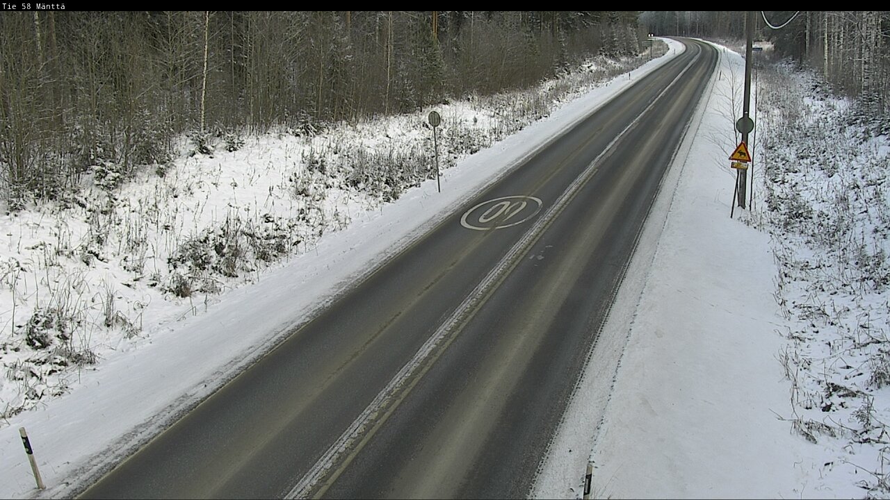 Weather Camera Image Road 58 Mänttä, Mänttä-Vilppula, Pirkanmaa