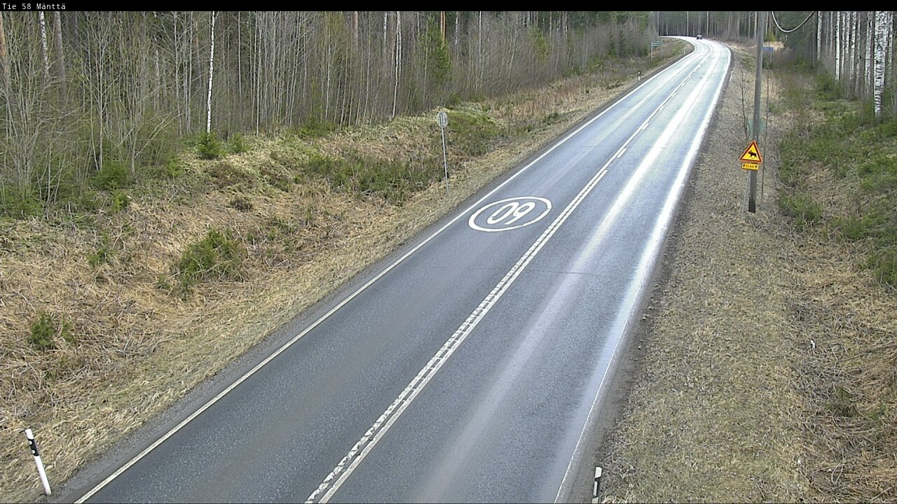 Weather Camera Image Road 58 Mänttä, Mänttä-Vilppula, Pirkanmaa