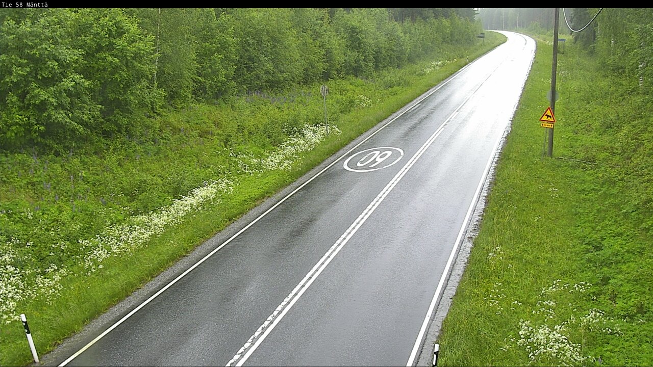 Weather Camera Image Väg 58 Mänttä, Mänttä-Vilppula, Pirkanmaa