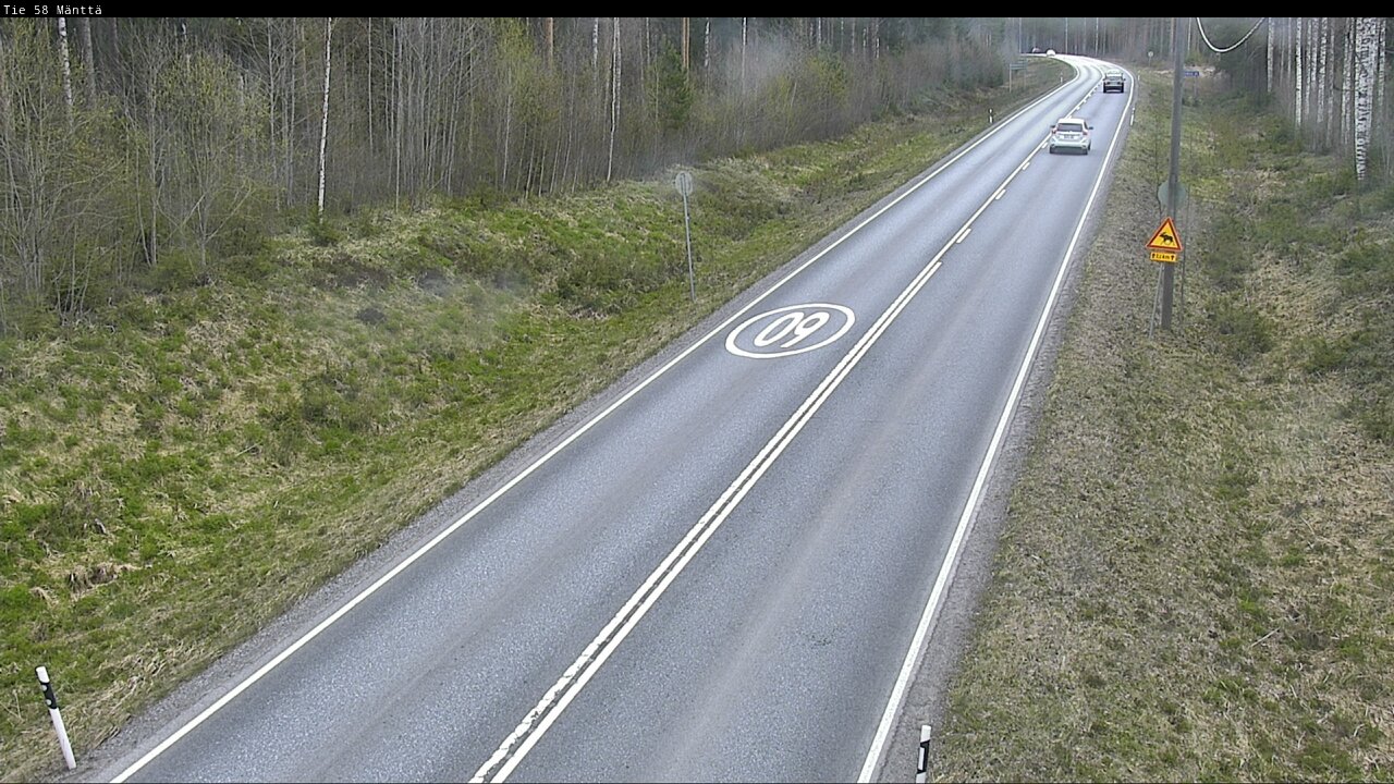 Weather Camera Image Road 58 Mänttä, Mänttä-Vilppula, Pirkanmaa