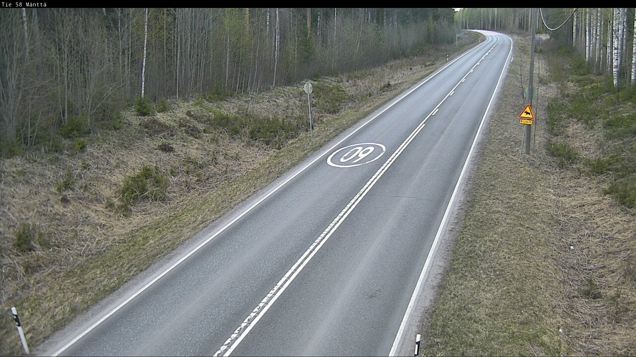 Weather Camera Image Road 58 Mänttä, Mänttä-Vilppula, Pirkanmaa