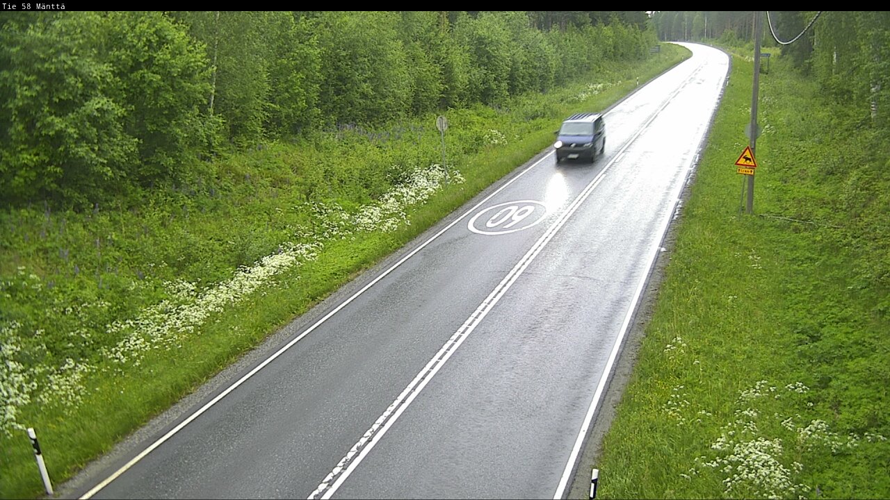 Weather Camera Image Road 58 Mänttä, Mänttä-Vilppula, Pirkanmaa