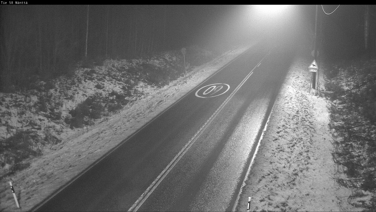 Weather Camera Image Väg 58 Mänttä, Mänttä-Vilppula, Pirkanmaa