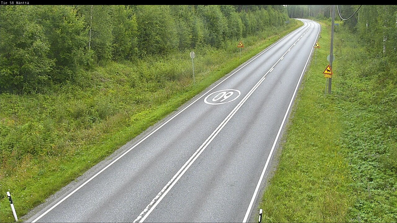 Weather Camera Image Road 58 Mänttä, Mänttä-Vilppula, Pirkanmaa