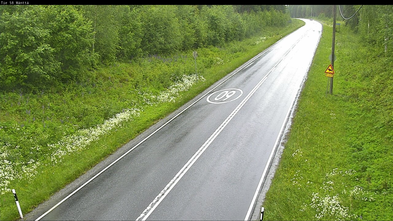 Weather Camera Image Väg 58 Mänttä, Mänttä-Vilppula, Pirkanmaa