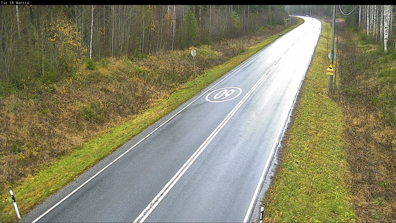 Weather Camera Image Väg 58 Mänttä, Mänttä-Vilppula, Pirkanmaa