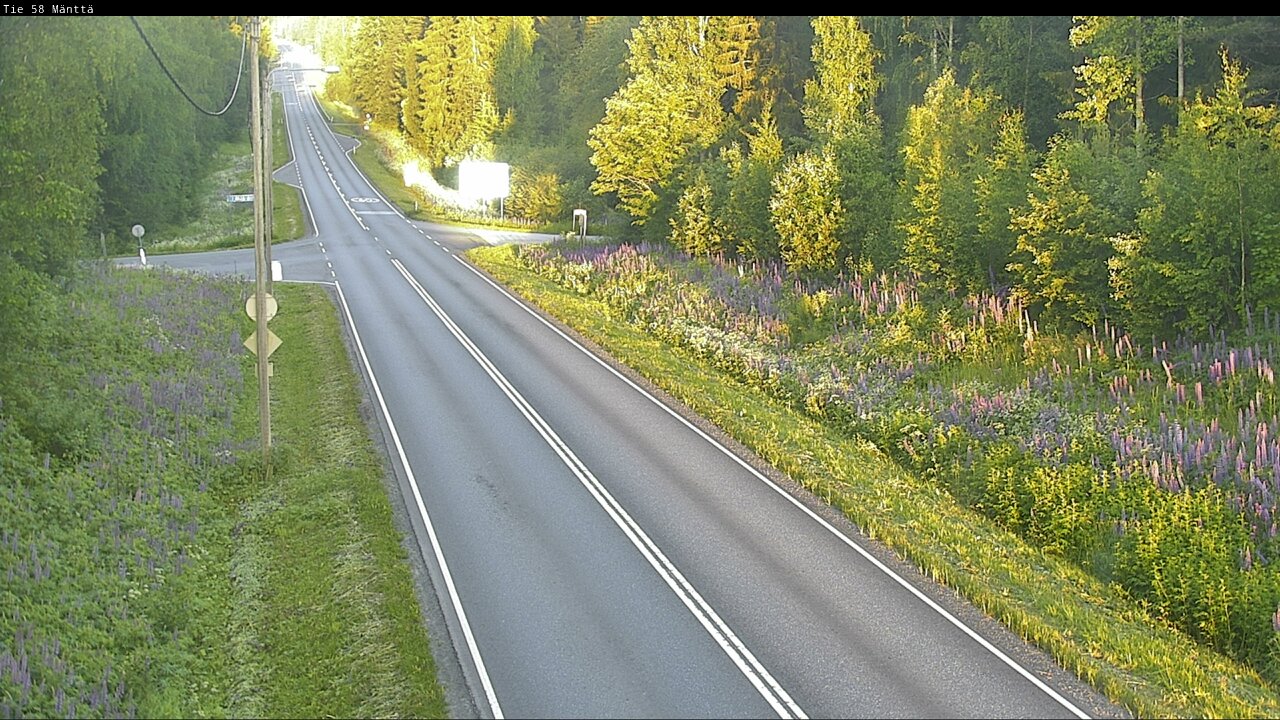 Weather Camera Image Road 58 Mänttä, Mänttä-Vilppula, Pirkanmaa