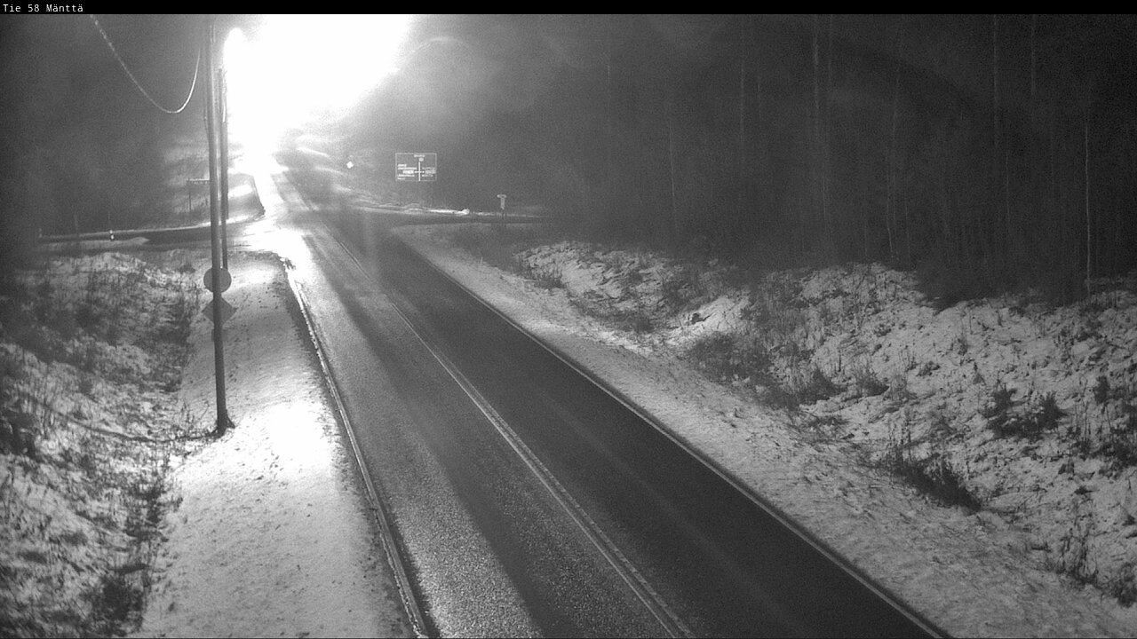 Weather Camera Image Väg 58 Mänttä, Mänttä-Vilppula, Pirkanmaa