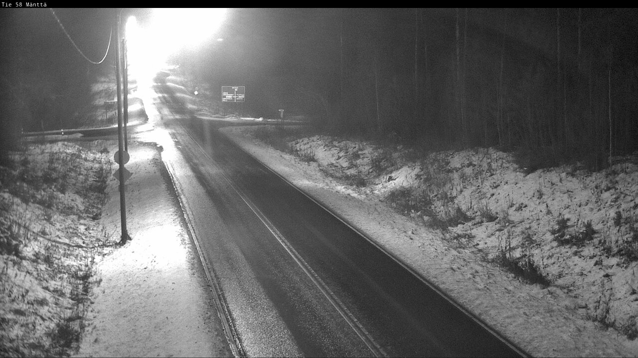 Weather Camera Image Väg 58 Mänttä, Mänttä-Vilppula, Pirkanmaa