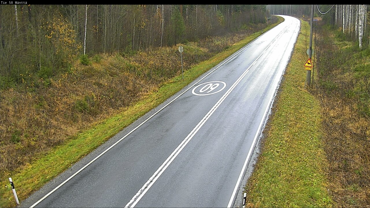 Weather Camera Image Väg 58 Mänttä, Mänttä-Vilppula, Pirkanmaa