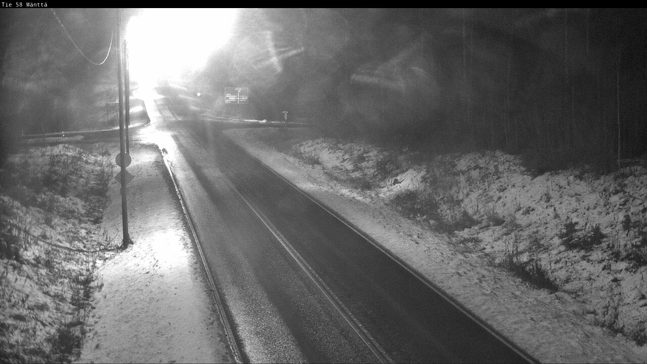 Weather Camera Image Väg 58 Mänttä, Mänttä-Vilppula, Pirkanmaa