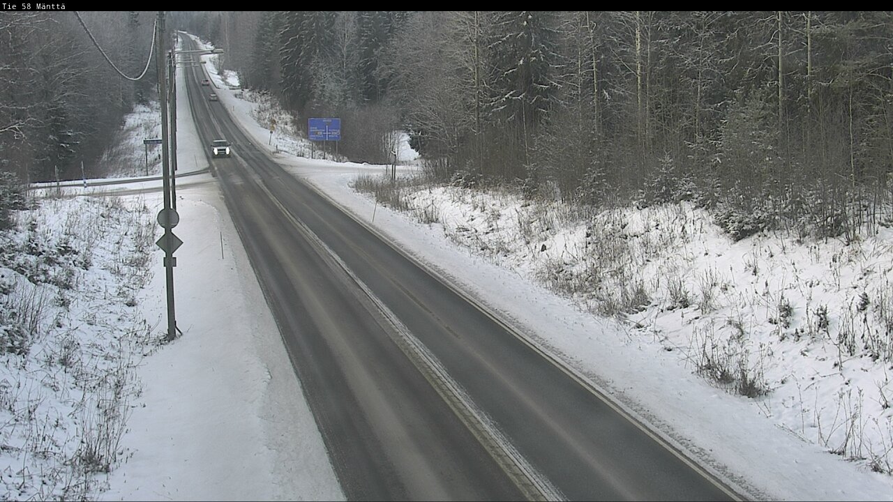 Weather Camera Image Road 58 Mänttä, Mänttä-Vilppula, Pirkanmaa