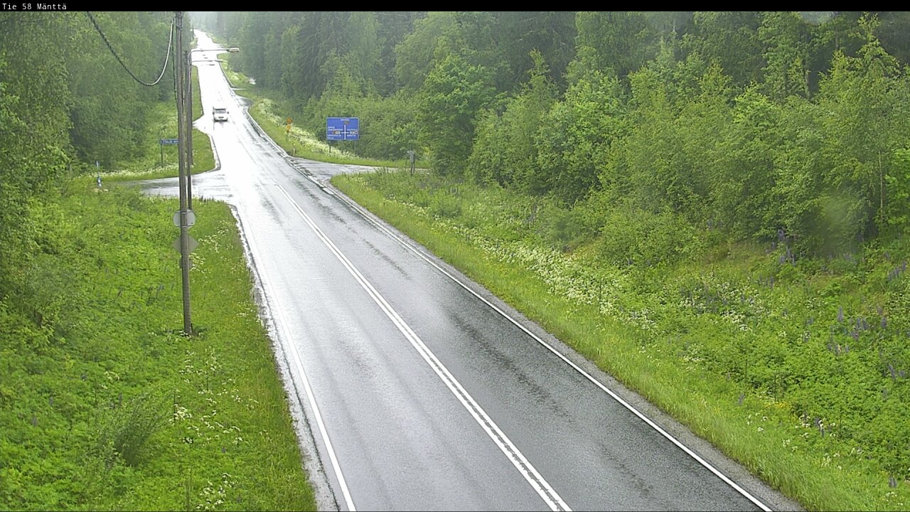 Weather Camera Image Väg 58 Mänttä, Mänttä-Vilppula, Pirkanmaa