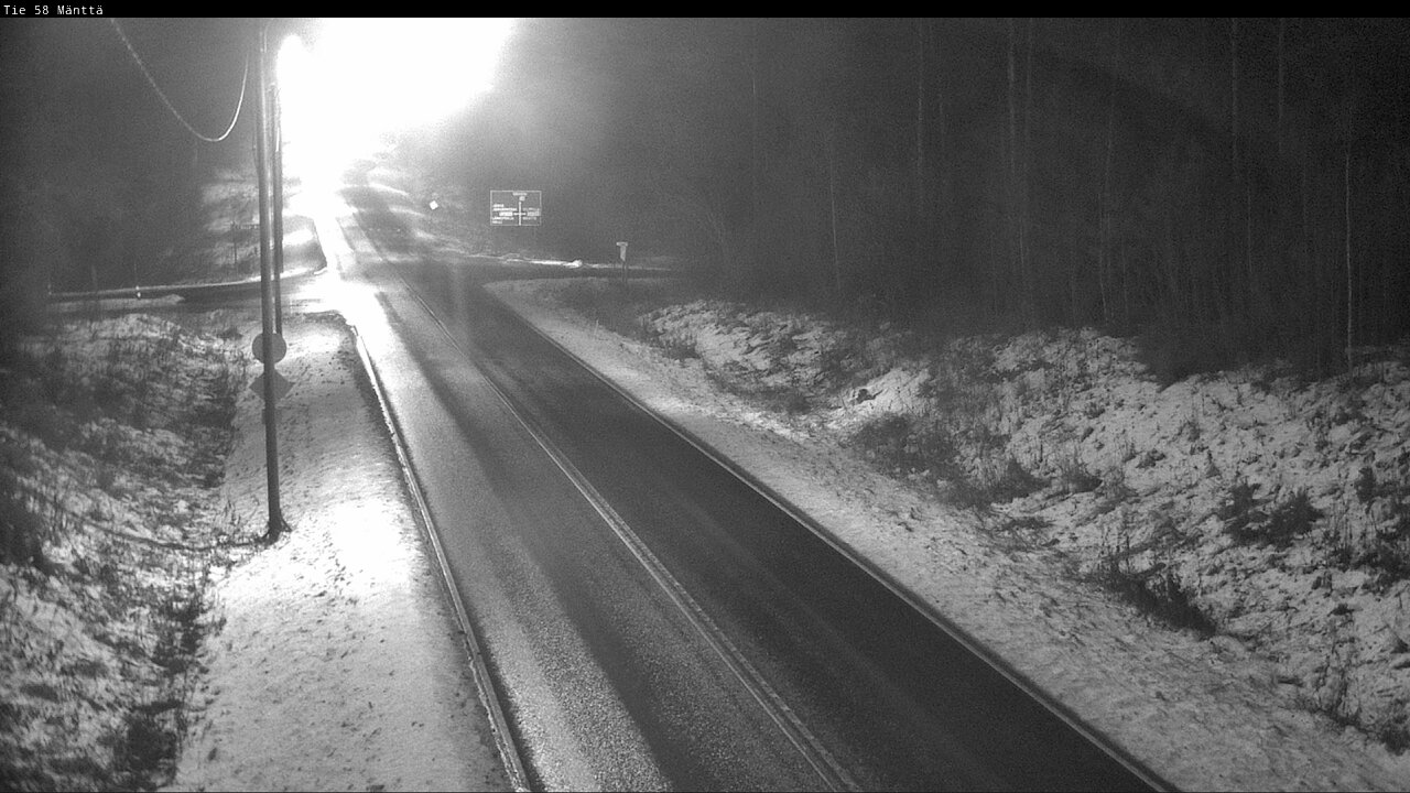 Weather Camera Image Väg 58 Mänttä, Mänttä-Vilppula, Pirkanmaa