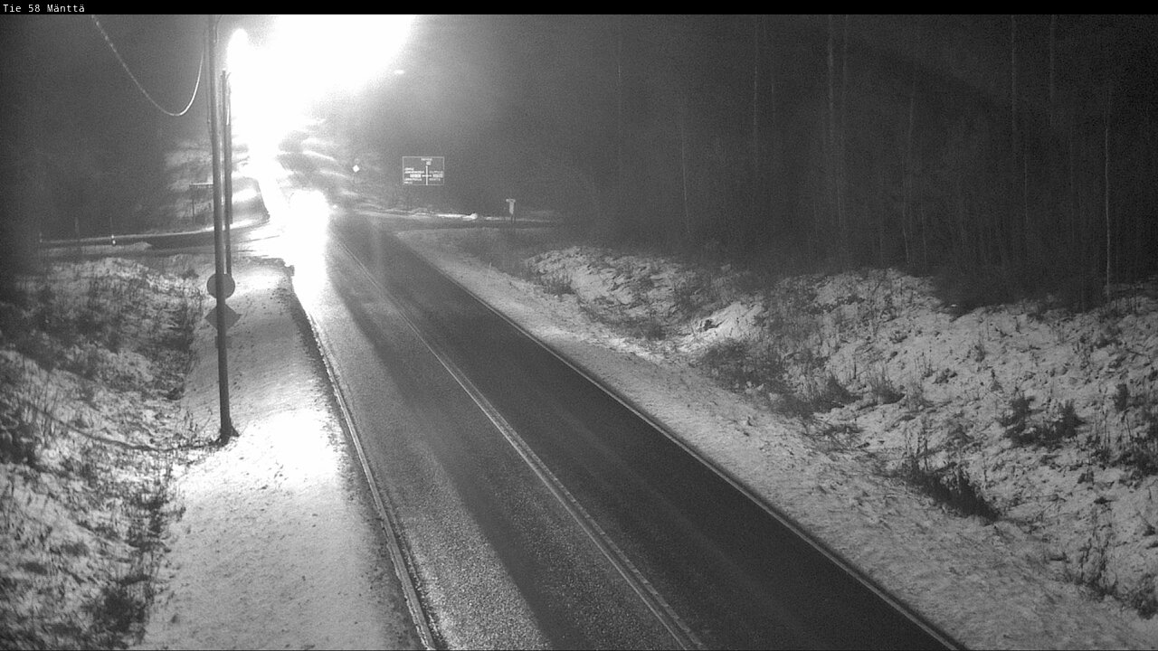 Weather Camera Image Väg 58 Mänttä, Mänttä-Vilppula, Pirkanmaa
