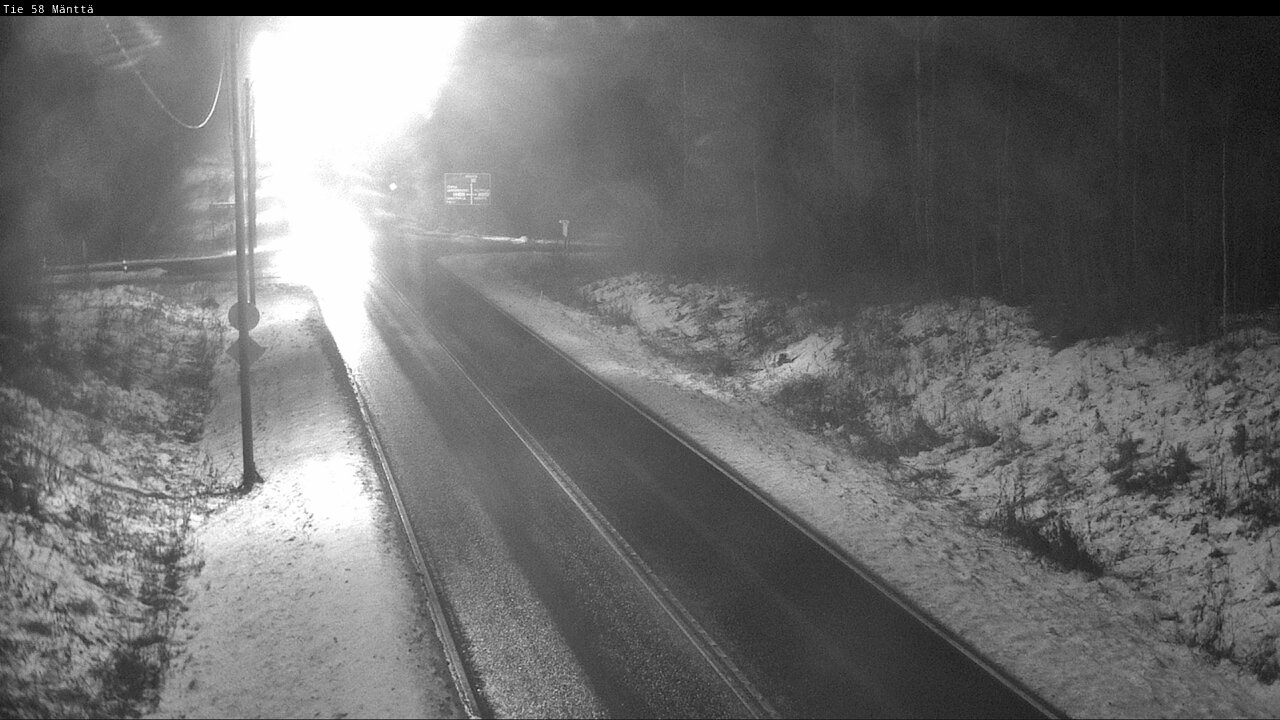 Weather Camera Image Väg 58 Mänttä, Mänttä-Vilppula, Pirkanmaa