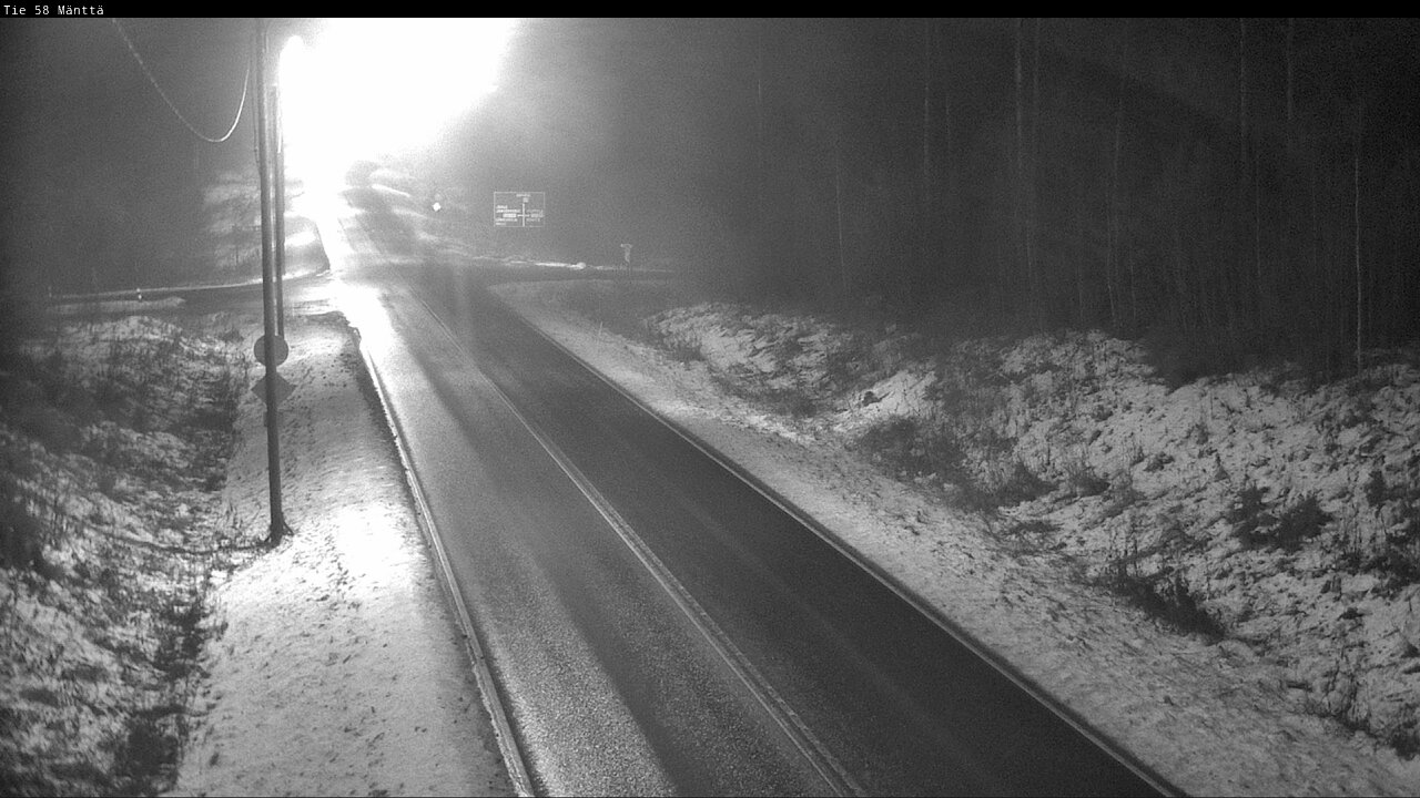 Weather Camera Image Väg 58 Mänttä, Mänttä-Vilppula, Pirkanmaa
