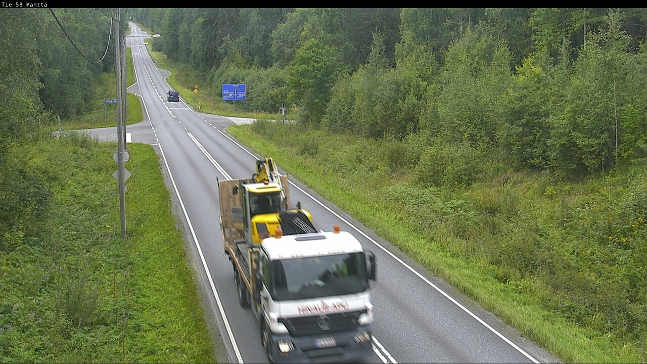 Weather Camera Image Road 58 Mänttä, Mänttä-Vilppula, Pirkanmaa