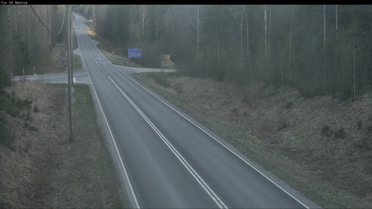 Weather Camera Image Road 58 Mänttä, Mänttä-Vilppula, Pirkanmaa