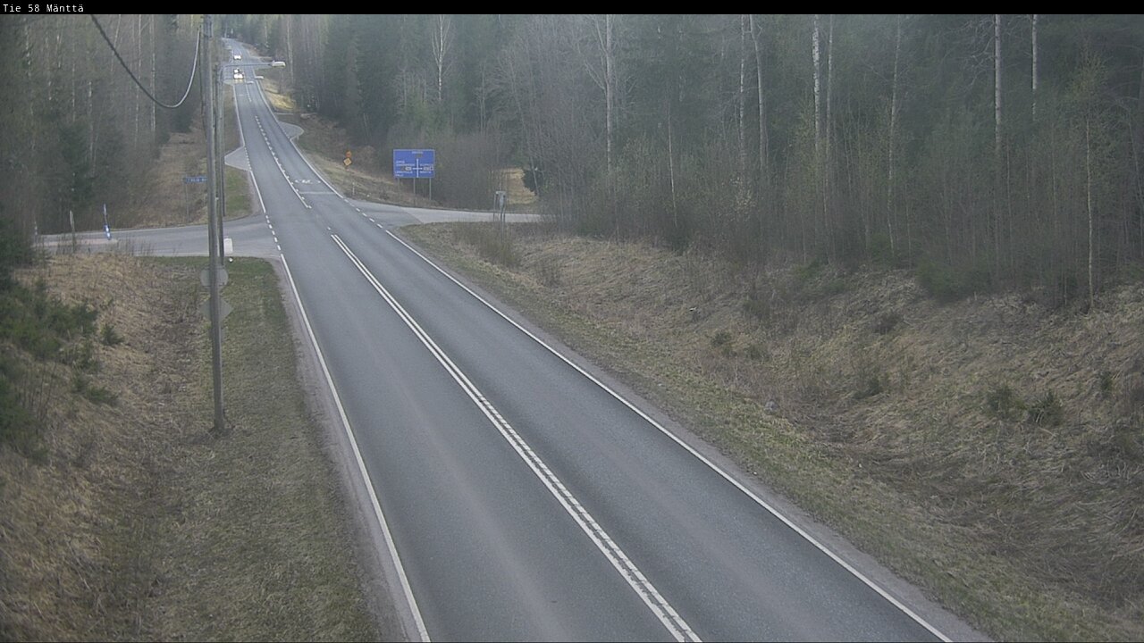 Weather Camera Image Road 58 Mänttä, Mänttä-Vilppula, Pirkanmaa