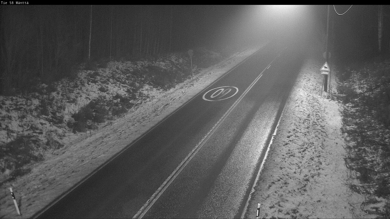 Weather Camera Image Väg 58 Mänttä, Mänttä-Vilppula, Pirkanmaa