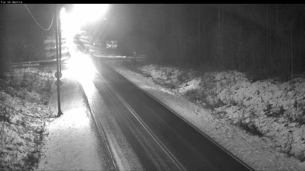 Weather Camera Image Väg 58 Mänttä, Mänttä-Vilppula, Pirkanmaa