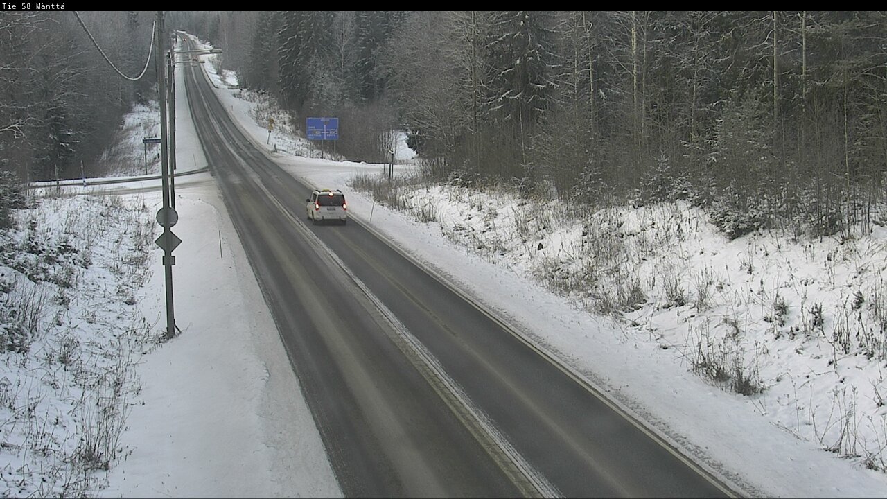 Weather Camera Image Road 58 Mänttä, Mänttä-Vilppula, Pirkanmaa