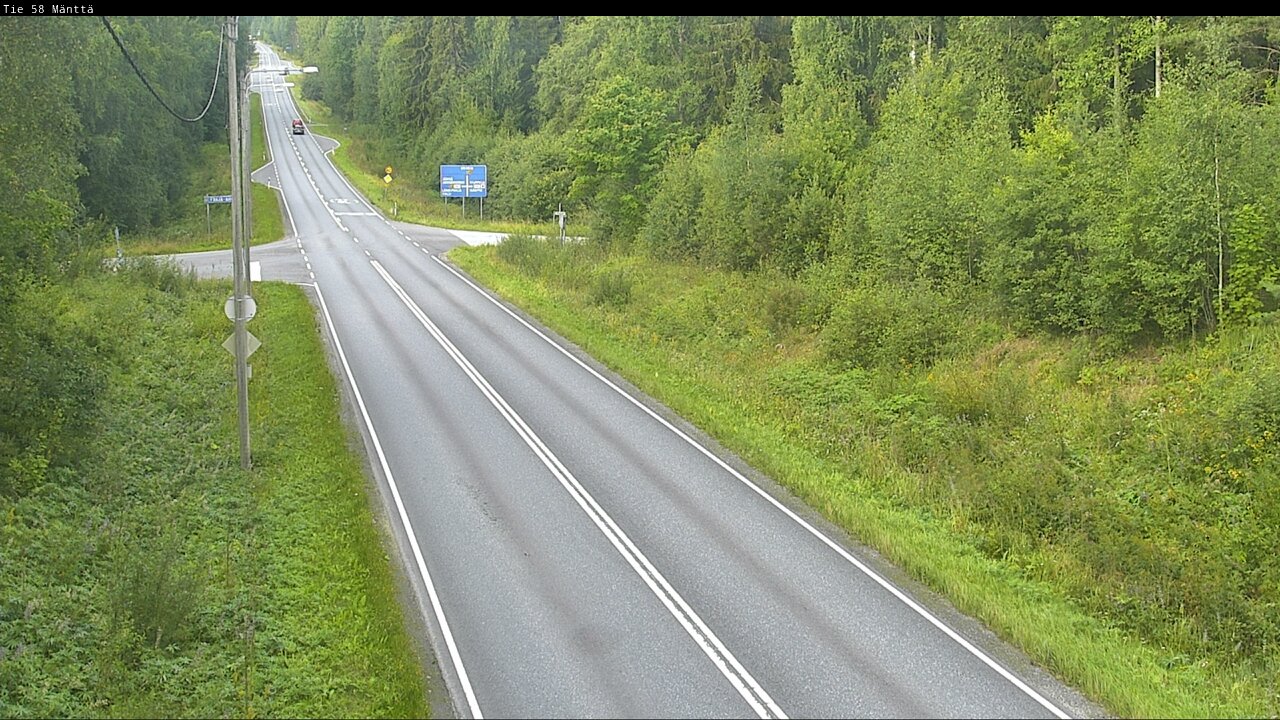 Weather Camera Image Road 58 Mänttä, Mänttä-Vilppula, Pirkanmaa