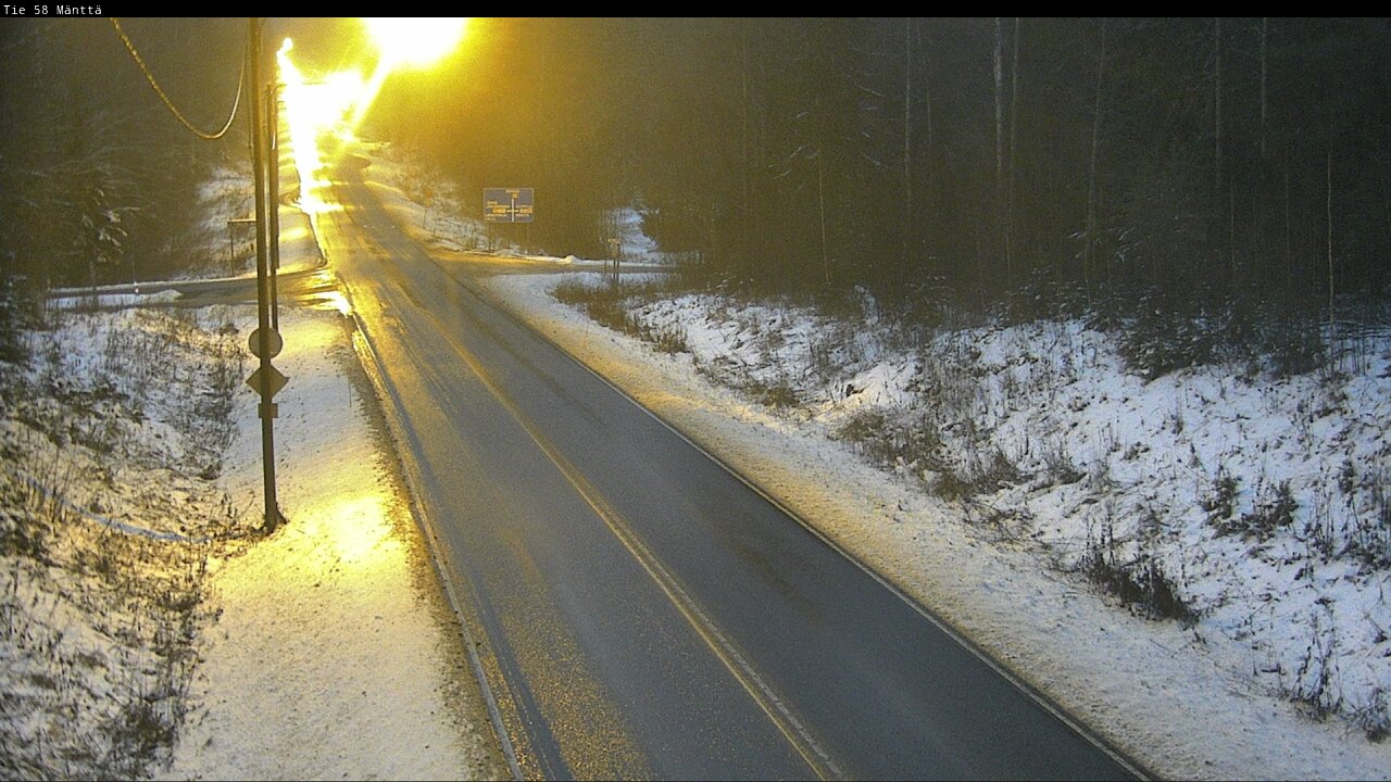 Weather Camera Image Väg 58 Mänttä, Mänttä-Vilppula, Pirkanmaa