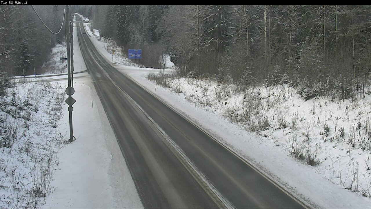 Weather Camera Image Road 58 Mänttä, Mänttä-Vilppula, Pirkanmaa