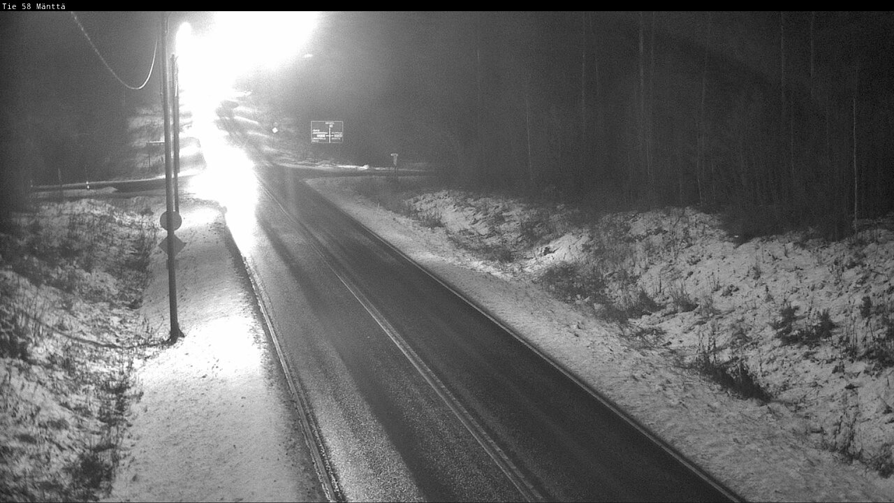 Weather Camera Image Väg 58 Mänttä, Mänttä-Vilppula, Pirkanmaa