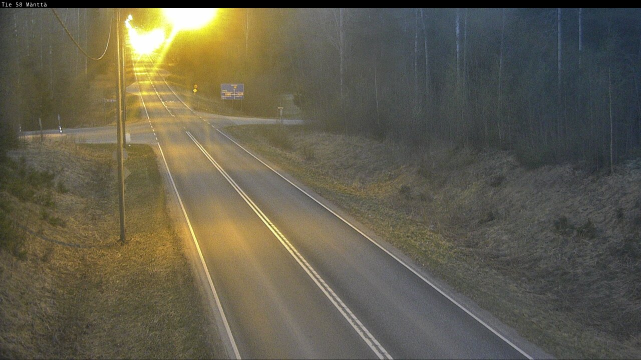 Weather Camera Image Road 58 Mänttä, Mänttä-Vilppula, Pirkanmaa