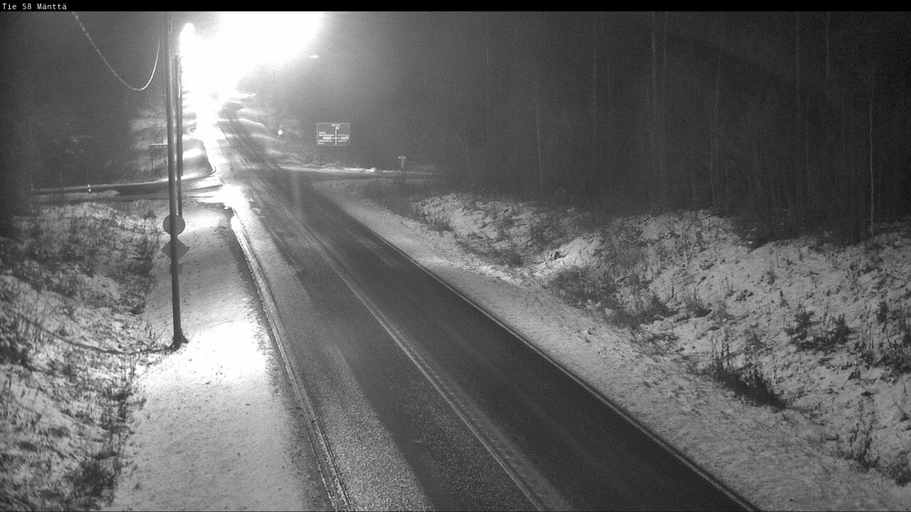 Weather Camera Image Väg 58 Mänttä, Mänttä-Vilppula, Pirkanmaa