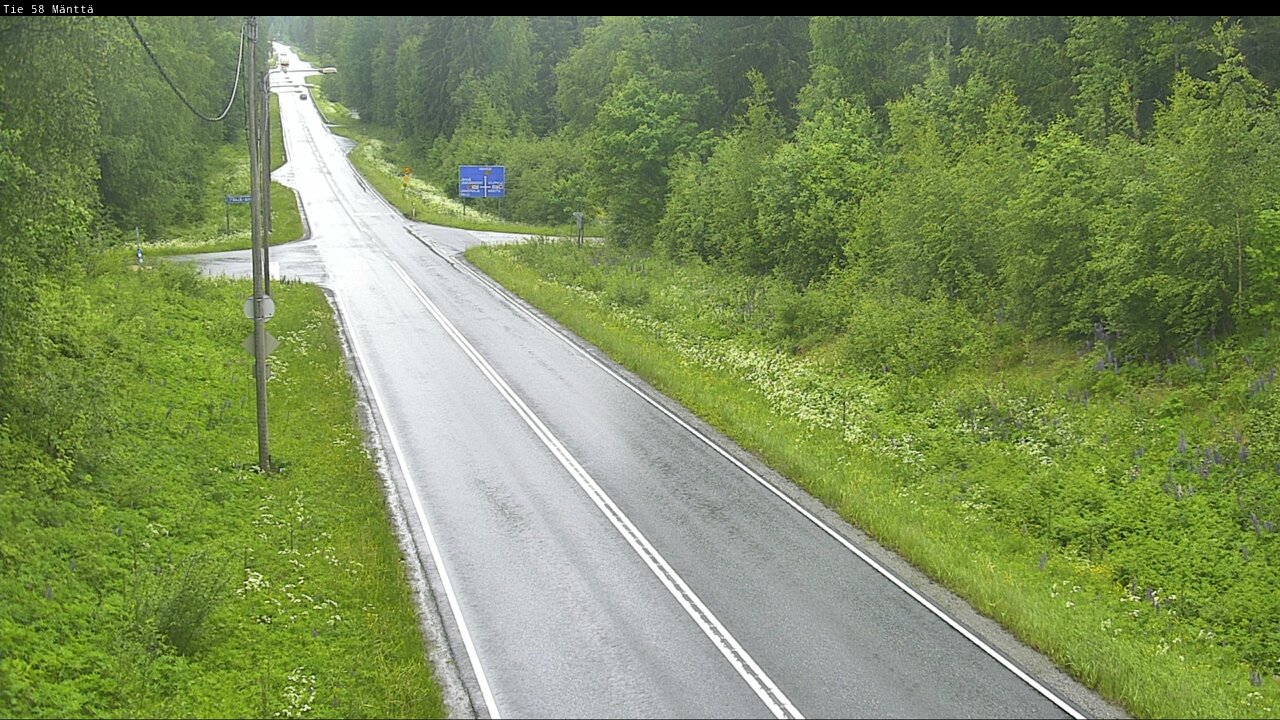 Weather Camera Image Väg 58 Mänttä, Mänttä-Vilppula, Pirkanmaa